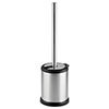 Cruze Brushed Steel Freestanding Toilet Brush & Holder profile small image view 1 