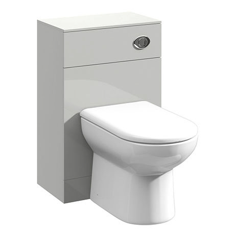 Cove Light Grey 500x300mm BTW Toilet Unit Inc. Cistern + Soft Close Seat