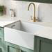 Rangemaster Grange Belfast White Ceramic Kitchen Sink incl. Basket Strainer Waste profile small image view 3 