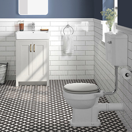Chatsworth Grey 4-Piece Low Level Bathroom Suite