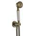 Chatsworth Antique Brass Outlet Elbow with Parking Bracket, Flex & Handset profile small image view 3 