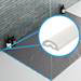 Chameleon Universal Wet Room Shower Floor Seal (White - 1200mm) profile small image view 2 