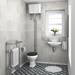 Chatsworth Chrome High Level Traditional WC Flush Pipe Kit profile small image view 3 