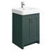 Chatsworth High Level Green Roll Top Bathroom Suite profile small image view 2 