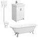 Chatsworth High Level White Roll Top Bathroom Suite profile small image view 2 