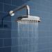 Chatsworth 1928 Traditional Push-Button Shower Valve Pack with Handset + Rainfall Shower Head profile small image view 2 