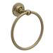 Chatsworth 1928 Antique Brass Traditional Towel Ring profile small image view 4 