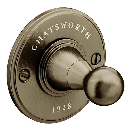 Chatsworth 1928 Antique Brass Traditional Robe Hook