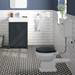 Chatsworth Graphite Bathroom Suite inc. 1700 x 700 Bath with Panels profile small image view 6 