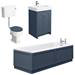 Chatsworth Blue Bathroom Suite incl. 1700 x 700 Bath with Panels profile small image view 7 