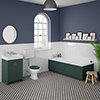 Chatsworth Green Bathroom Suite incl. 1700 x 700 Bath with Panels profile small image view 1 