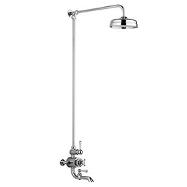 Chatsworth 1928 Traditional Thermostatic Shower with Rigid Riser &amp; Bath Tap