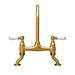 Chatsworth Antique Gold Traditional Bridge Lever Kitchen Sink Mixer profile small image view 5 