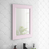 Chatsworth Mirror (600 x 400mm - Pink) profile small image view 1 
