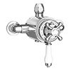 Chatsworth 1928 Traditional Dual Exposed Thermostatic Shower Valve profile small image view 1 