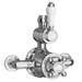 Chatsworth 1928 Traditional Exposed Valve Inc. Deluxe Arching Riser Kit, Diverter, 8" Rose + Handset profile small image view 5 