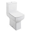 Cubo Modern Square Comfort Height Toilet + Soft Close Seat profile small image view 1 