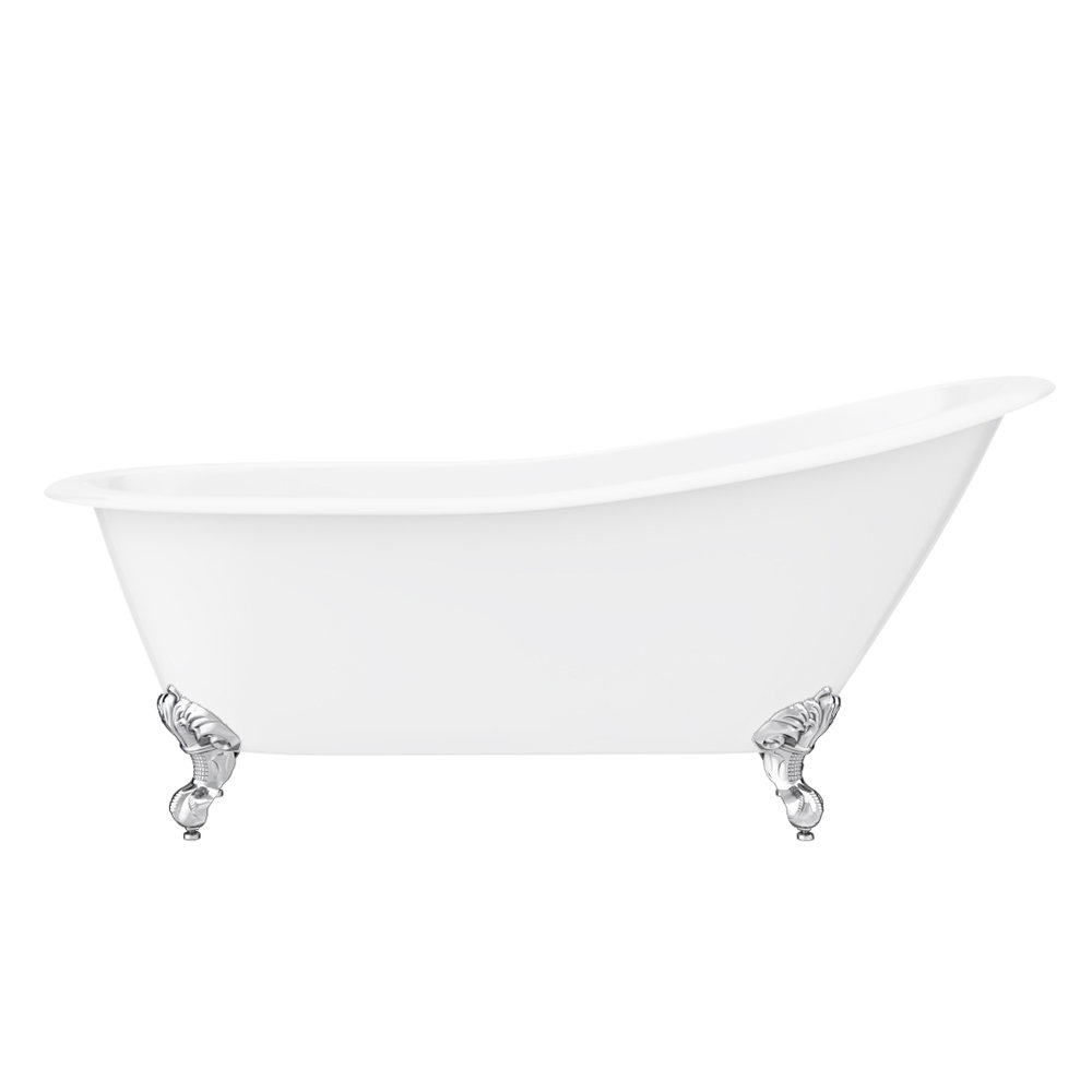 Thames Cast Iron Bath With Chrome Feet At Victorian Plumbing.co.uk