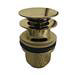 Burlington Gold Claremont Regent Basin Mixer with Click-Clack Waste profile small image view 2 
