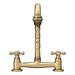 Britannia Classic Bridge Sink Mixer - Brushed Brass profile small image view 5 