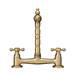 Britannia Classic Bridge Sink Mixer - Brushed Brass profile small image view 6 