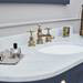 Burlington Gold Claremont Regent 3TH Basin Mixer with Pop-up Waste profile small image view 2 