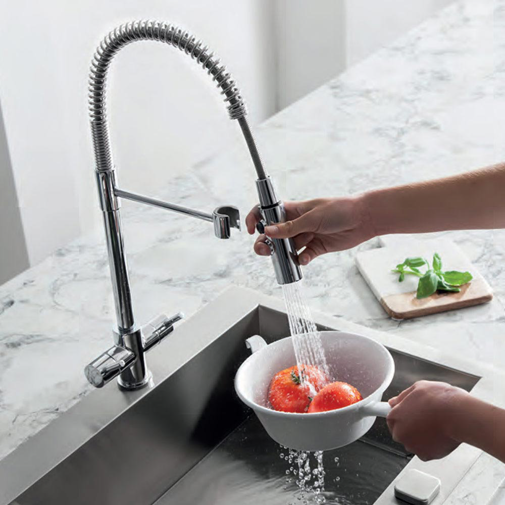 Crosswater Cook Dual Control Kitchen Mixer with Flexi Spray | Our Top 5 Kitchen Mixer Taps for On-trend Spaces