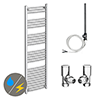 Diamond 500 x 1600mm Curved Heated Towel Rail (incl. Valves + Electric Heating Kit) profile small image view 1 