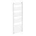 Diamond Curved Heated Towel Rail - W600 x H1600mm - White profile small image view 2 