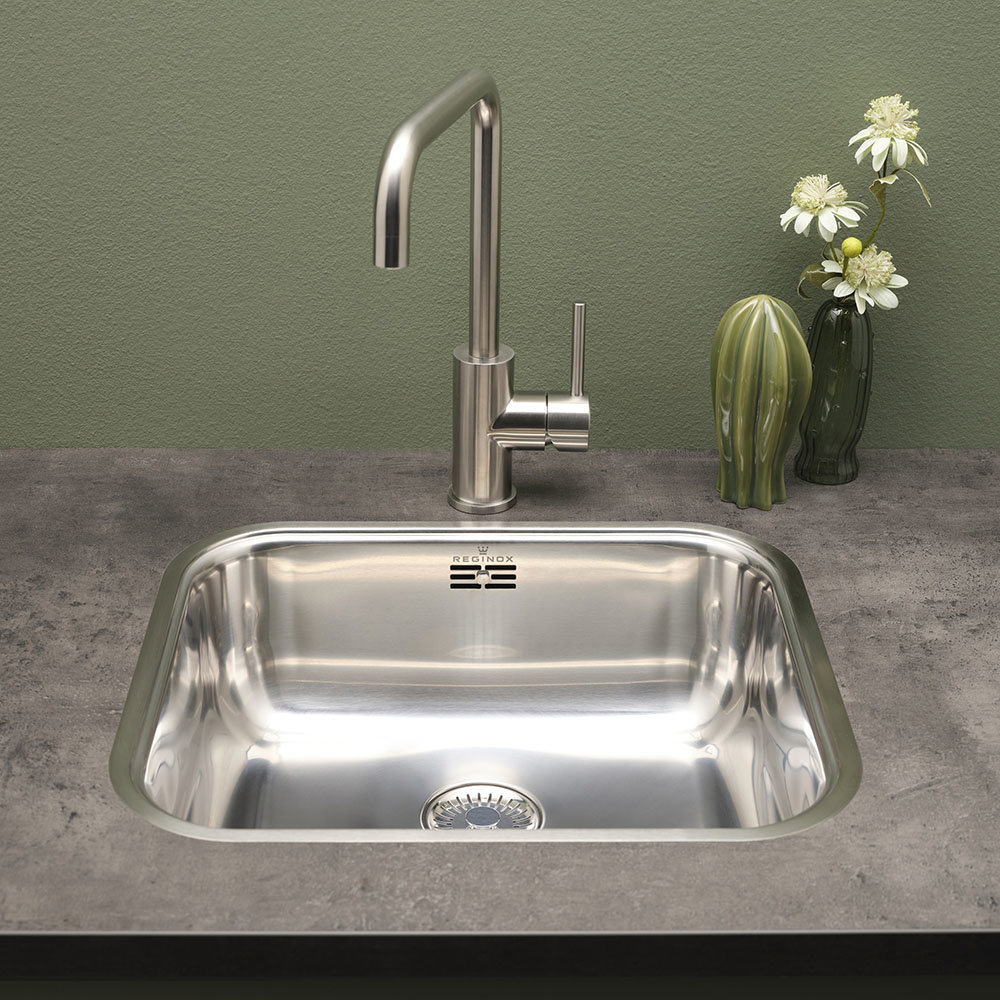 Reginox Colorado Comfort 1.0 Bowl Stainless Steel Inset/Undermount Kitchen Sink