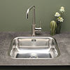 Reginox Colorado Comfort 1.0 Bowl Stainless Steel Inset/Undermount Kitchen Sink profile small image view 1 