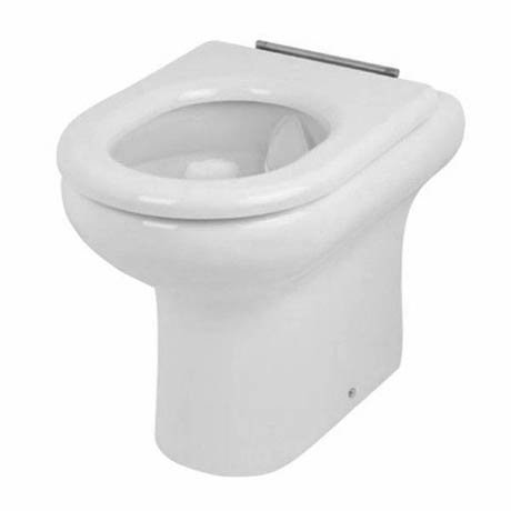 RAK Compact Special Needs 425mm High Rimless Back to Wall WC Pan