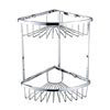 Bristan Two Tier Corner Fixed Wire Basket - COMP-BASK06-C profile small image view 1 