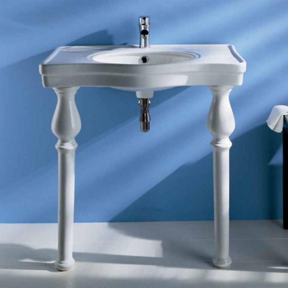 Rak 85cm Alexandra Console Basin Inc Ceramic Legs At Victorian Plumbing Uk