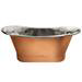 Trafalgar Copper 1500 x 710mm Double Ended Slipper Roll Top Bath Tub (Nickel Inside) profile small image view 2 