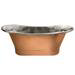 Trafalgar Copper 1700 x 710mm Double Ended Slipper Roll Top Bath Tub (Nickel Inside) profile small image view 2 
