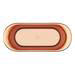 Trafalgar Matt Black 1700 x 710mm Double Ended Slipper Roll Top Bath Tub (Copper Inside) profile small image view 6 
