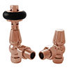 Bloomsbury Traditional Copper Thermostatic Radiator Valve profile small image view 1 