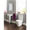 Nuie Provost Close-Coupled Toilet with Soft Close Seat profile small image view 2 