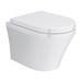 Hudson Reed Luna Round Wall Hung Toilet inc. Soft Close Seat profile small image view 2 