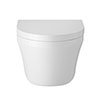 Hudson Reed Luna Round Wall Hung Toilet inc. Soft Close Seat profile small image view 1 