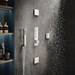 Hudson Reed Ignite Square Three Outlet Push-Button Thermostatic Shower Valve Chrome - CPB3312 profile small image view 2 