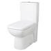 Hudson Reed Arlo Flush to Wall Toilet + Soft Close Seat profile small image view 2 