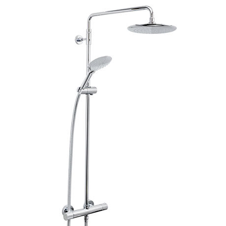 Bristan Carre Exposed Fixed Head Bar Shower with Diverter + Kit