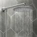 Cruze Bath Taps With Shower inc Overhead Rainfall Shower Head profile small image view 2 