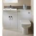 Tavistock Courier 600mm Back to Wall Unit - Gloss White profile small image view 2 