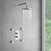 Cruze Twin Round Concealed Shower Valve with Diverter - Chrome profile small image view 2 