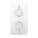 Cruze Twin Round Concealed Shower Valve - Chrome profile small image view 5 