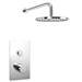 Cruze Round Concealed Push-Button Valve + Rainfall Shower Head profile small image view 2 