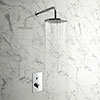 Cruze Round Concealed Push-Button Valve + Rainfall Shower Head profile small image view 1 